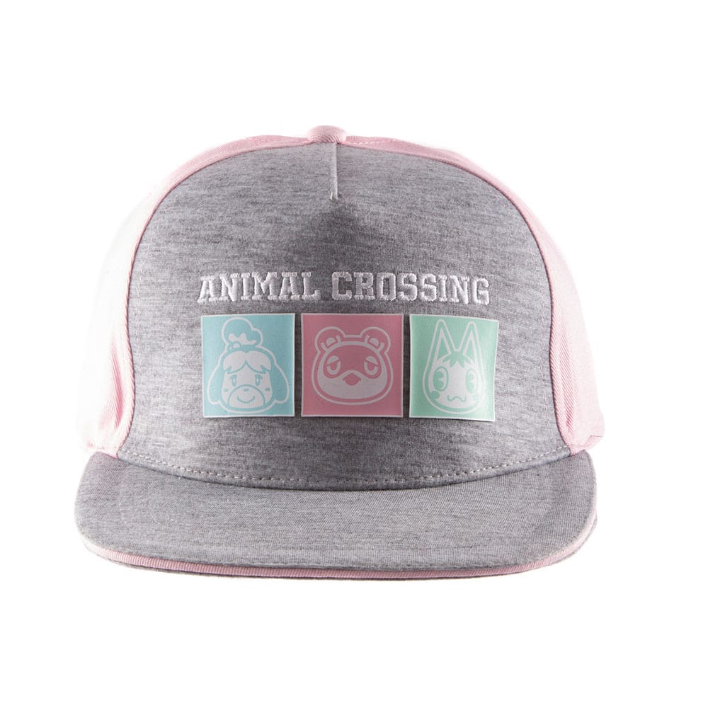 Animal Crossing Snapback Cap Pastel Squares Image 1