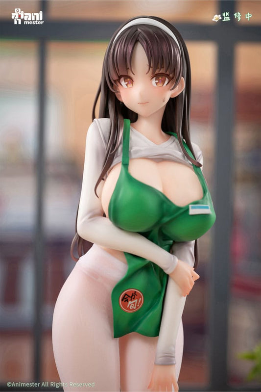 Original Character Statue 1/6 First Business! Mari Hanamiya the Gentle Shop Assistant illustration by POPQN 28 cm Image 2