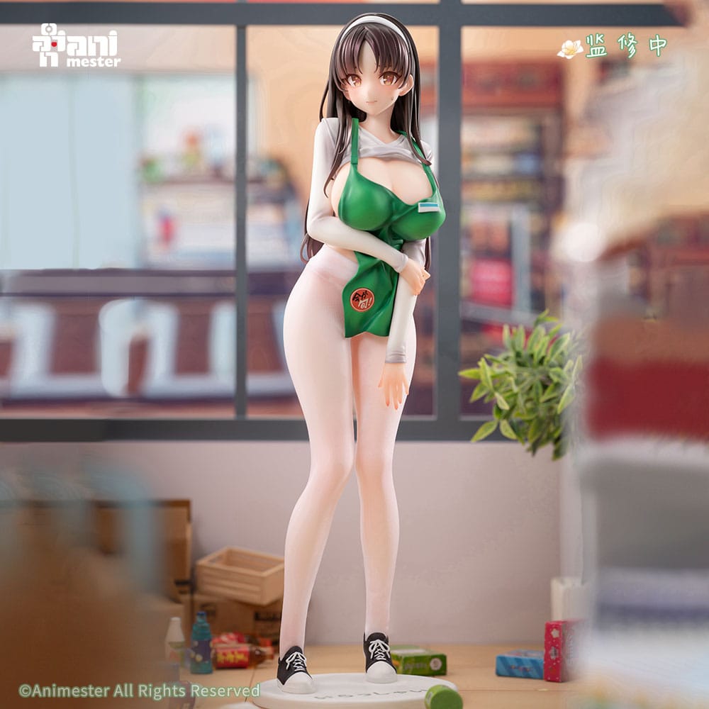 Original Character Statue 1/6 First Business! Mari Hanamiya the Gentle Shop Assistant illustration by POPQN 28 cm Image 6
