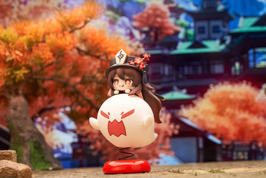 Genshin Impact PVC Statue Hu Tao Chibi Chara Yurayura Stand Ver. (re-run) 10 cm Image 2