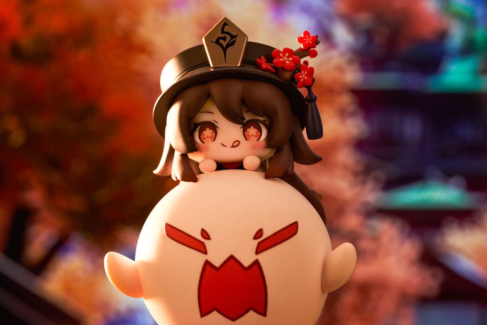 Genshin Impact PVC Statue Hu Tao Chibi Chara Yurayura Stand Ver. (re-run) 10 cm Image 4
