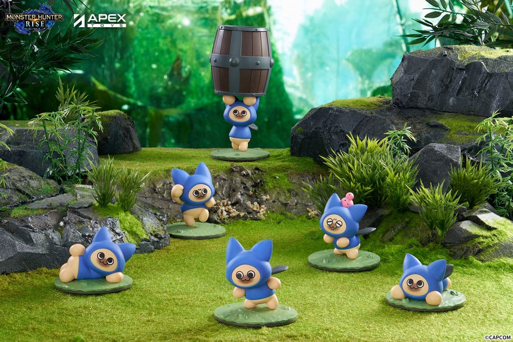 Monster Hunter Rise Sammelfiguren 6er-Pack Felyne Cat Image 2