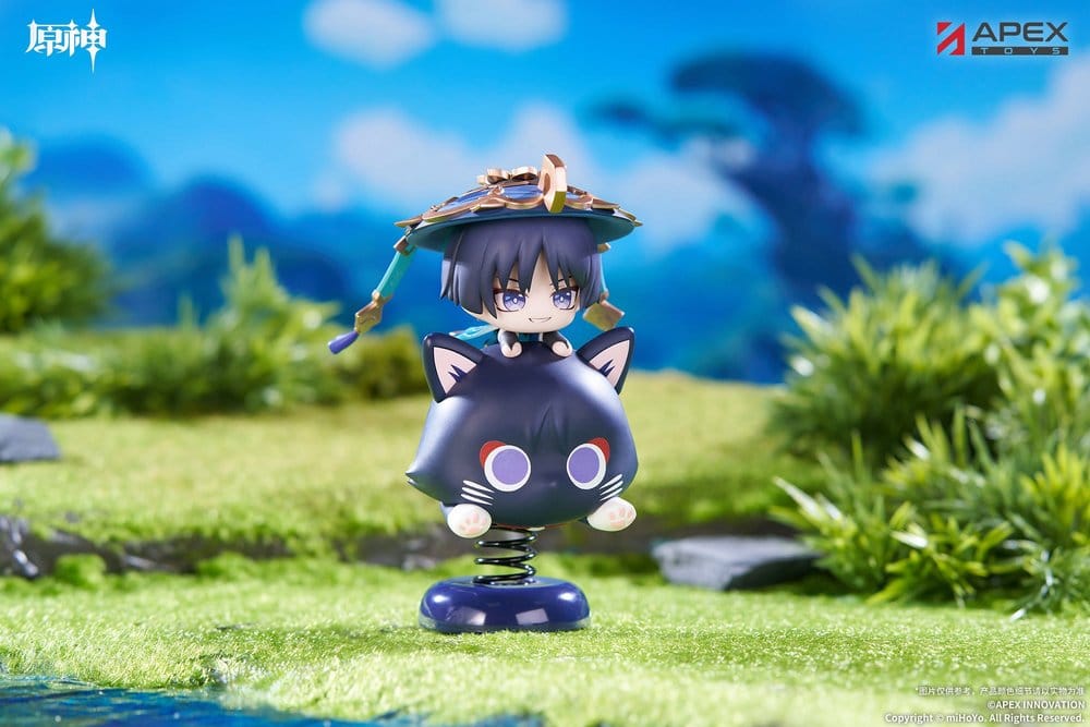 Genshin Impact Chibi Chara Yurayura Stand PVC Figur Wanderer 11 cm Image 3