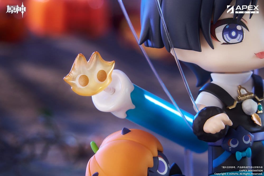 Genshin Impact You Ye Qi Xiang Series Chibi Chara PVC Statue Wanderer 10 cm Image 3
