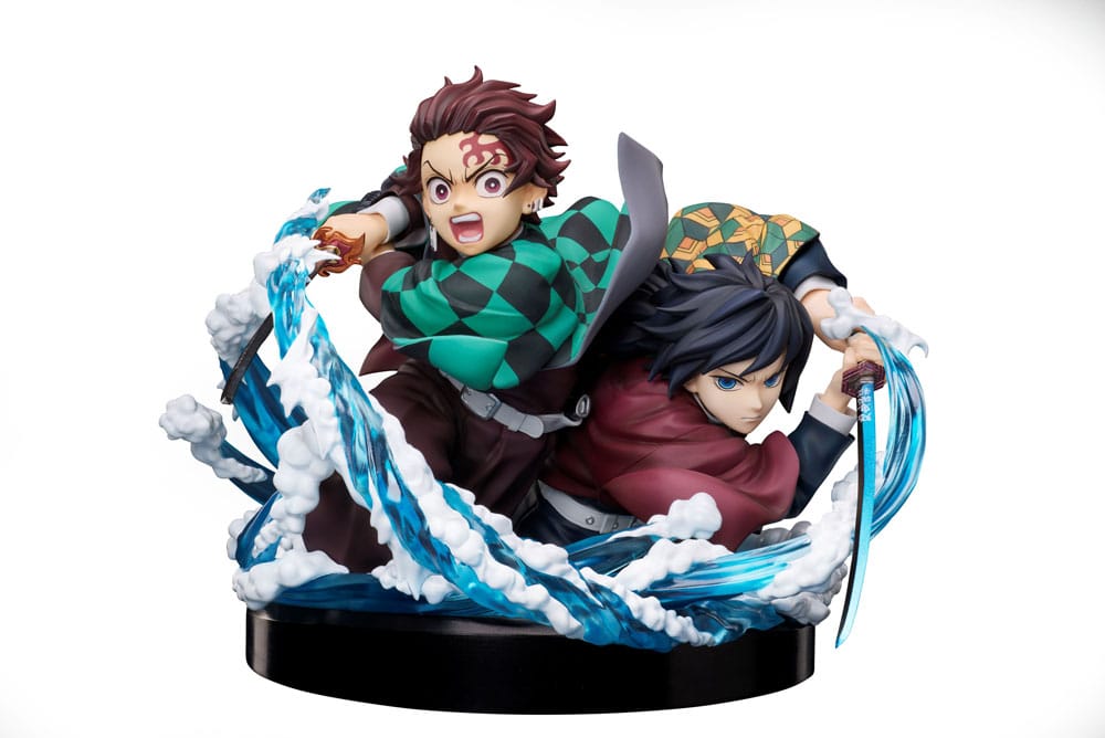 Demon Slayer: Kimetsu no Yaiba PVC Statue Tanjiro & Giyuu 13 cm Image 1