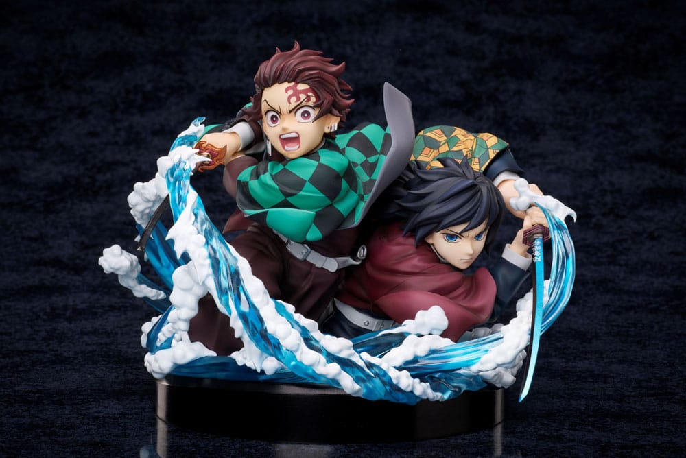 Demon Slayer: Kimetsu no Yaiba PVC Statue Tanjiro & Giyuu 13 cm Image 2