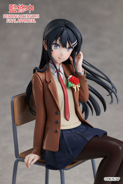 Rascal Does Not Dream of a Knapsack Kid Statue Mai Sakurajima Graduation Ver. 15 cm Image 4