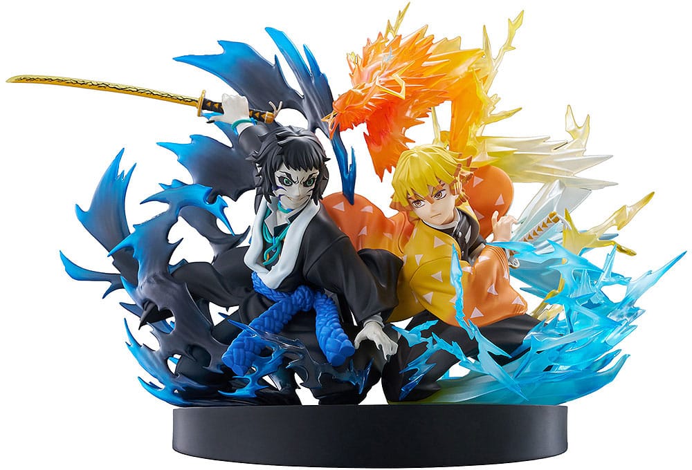 Demon Slayer: Kimetsu no Yaiba PVC Statue Zenitsu Agatsuma & Kaigaku 15 cm Image 1