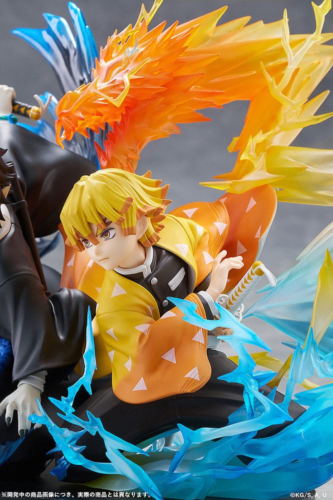 Demon Slayer: Kimetsu no Yaiba PVC Statue Zenitsu Agatsuma & Kaigaku 15 cm Image 13