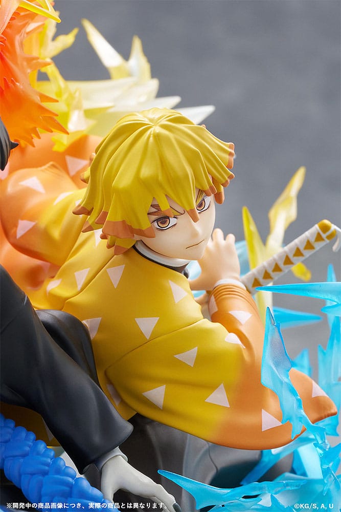 Demon Slayer: Kimetsu no Yaiba PVC Statue Zenitsu Agatsuma & Kaigaku 15 cm Image 15