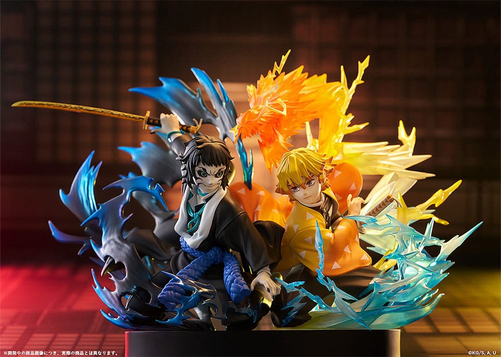Demon Slayer: Kimetsu no Yaiba PVC Statue Zenitsu Agatsuma & Kaigaku 15 cm Image 17