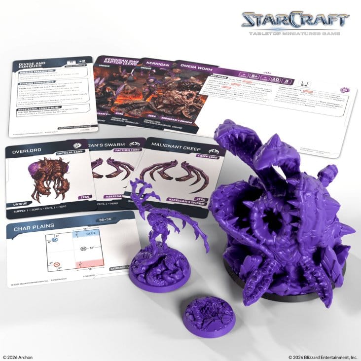 StarCraft TMG Helden Erweiterungs-Set Zerg: Kerrigan & Omega Worm Image 5