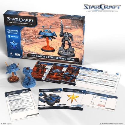 StarCraft TMG Helden Erweiterungs-Set Terran: Jim Raynor & Point Defense Drone Image 4