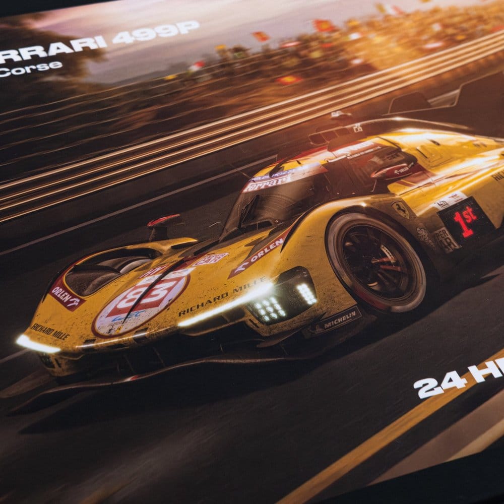 Ferrari AF Corse Puzzle 499P 24 Heures du Mans 2025 Winner (1000 Teile) 48 x 68 cm Image 3