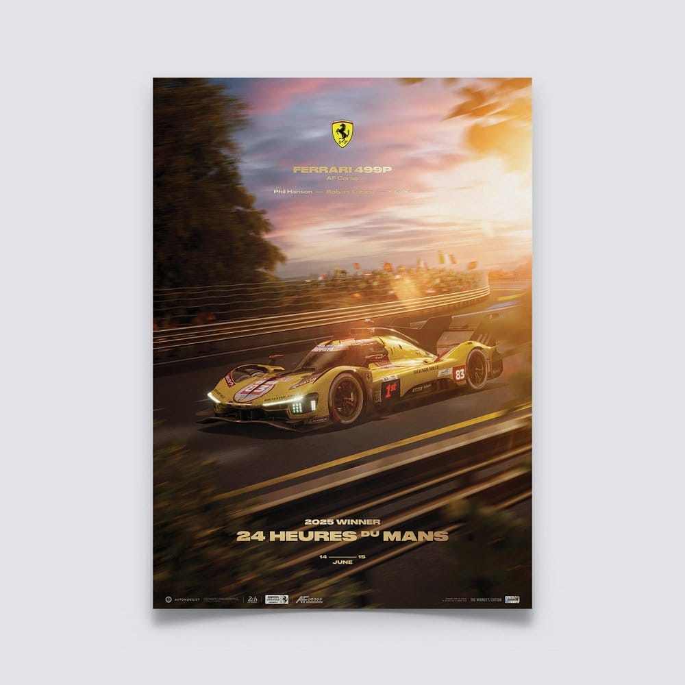 Ferrari AF Corse Puzzle 499P 24 Heures du Mans 2025 Winner (1000 Teile) 48 x 68 cm Image 6