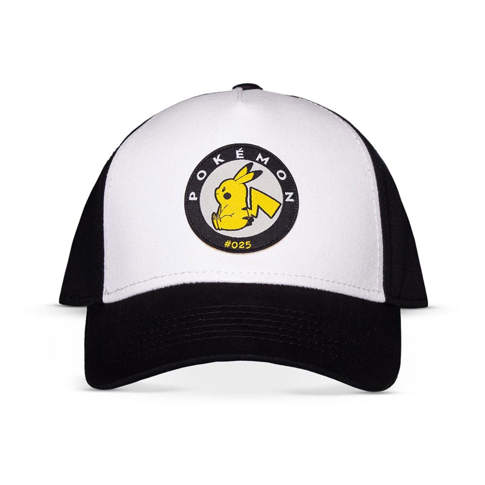 Pokémon Baseball Cap Pikachu Black & White Image 1