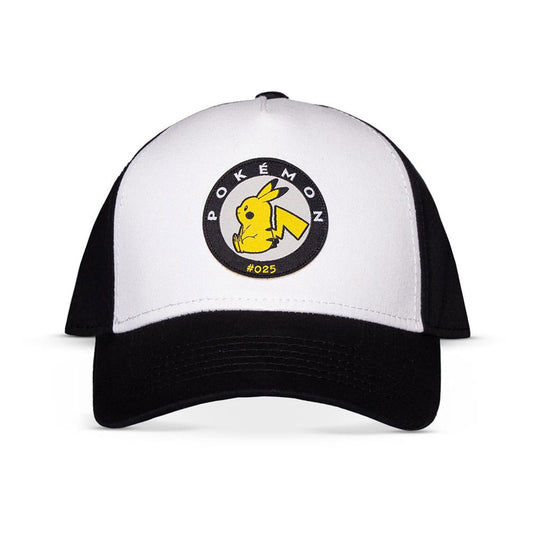 Pokémon Baseball Cap Pikachu Black & White Image 1