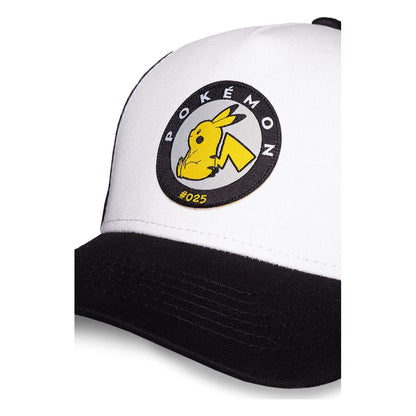 Pokémon Baseball Cap Pikachu Black & White Image 2