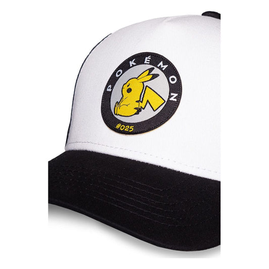 Pokémon Baseball Cap Pikachu Black & White Image 2