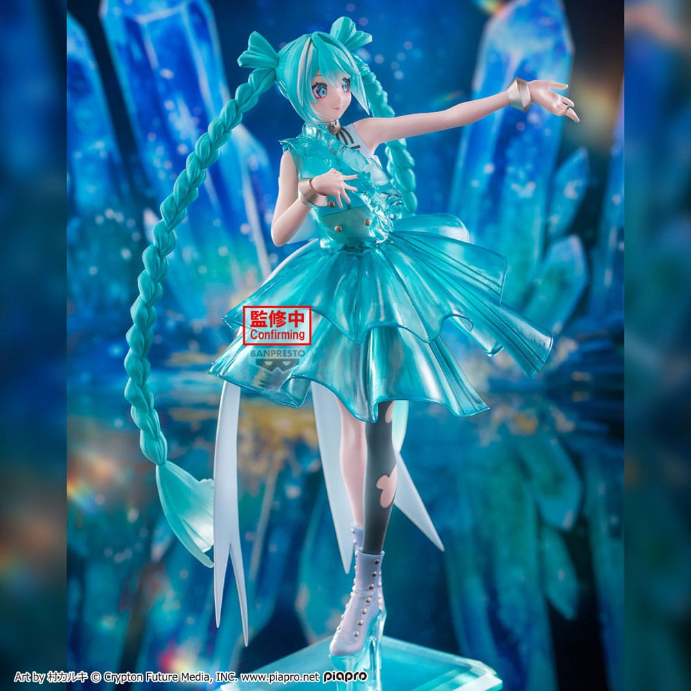 Hatsune Miku Clearluxe  PVC Statue Emerald Gem 28 cm Image 3