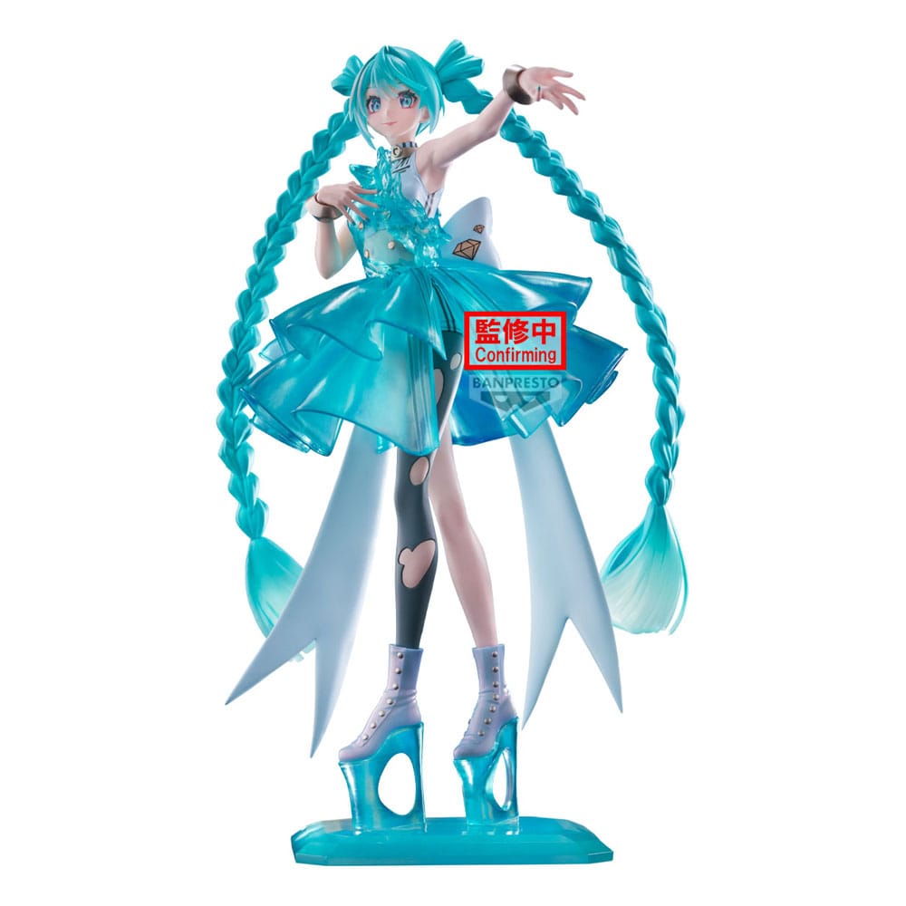 Hatsune Miku Clearluxe  PVC Statue Emerald Gem 28 cm Image 1