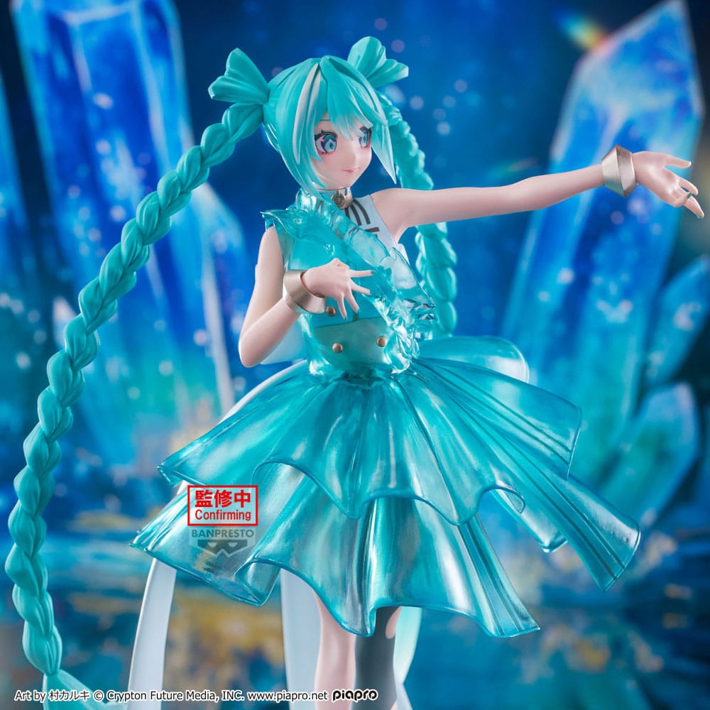 Hatsune Miku Clearluxe  PVC Statue Emerald Gem 28 cm Image 6