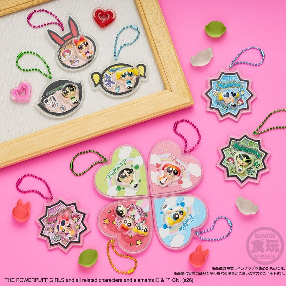 The Powerpuff Girls Shokugan Box Schlüsselanhänger Blind Box 5 cm Display (12) Image 1