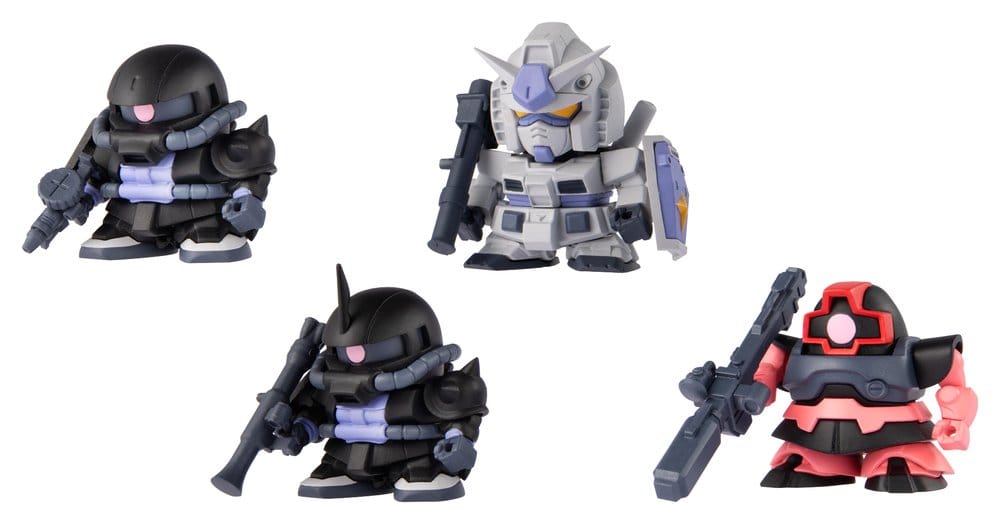 Gundam Shokugan Box Mini-Modellbausätze Wave 4 Blind Box Display (12) Image 1