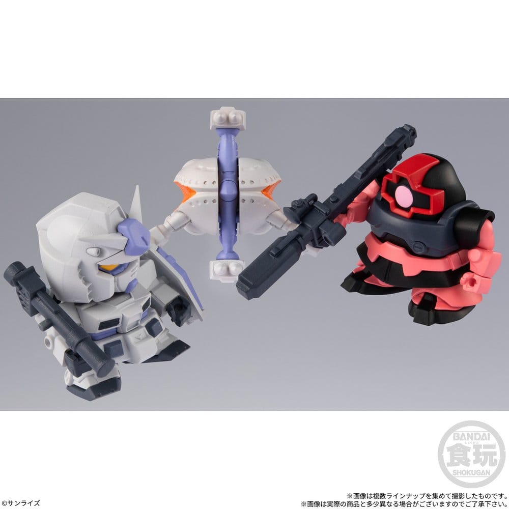 Gundam Shokugan Box Mini-Modellbausätze Wave 4 Blind Box Display (12) Image 8