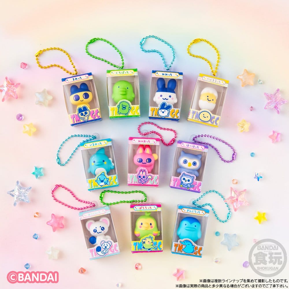Tamagotchi Shokugan Box Mini-Schlüsselanhänger Wave 5 Blind Box 4 cm Display (12) Image 1