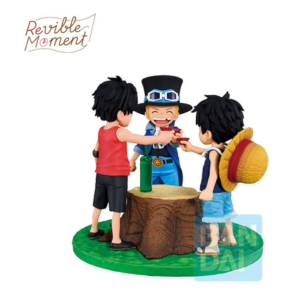 One Piece Dramatic Memories Ichibansho PVC Statue Ace & Sabo & Luffy 10 cm Image 3