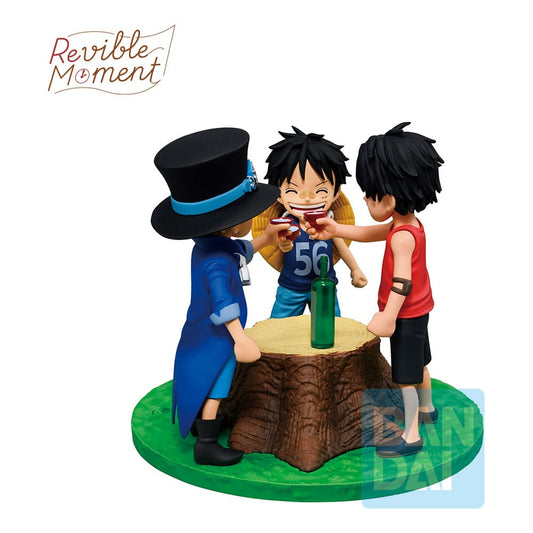 One Piece Dramatic Memories Ichibansho PVC Statue Ace & Sabo & Luffy 10 cm Image 1