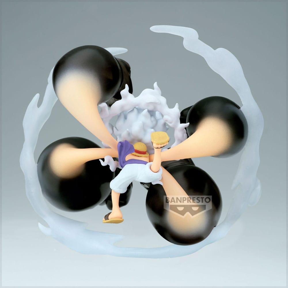 One Piece World Collectable Figure Special PVC Statue Monkey D. Luffy Gear5 Gum Dawn Gatling 12 cm Image 5