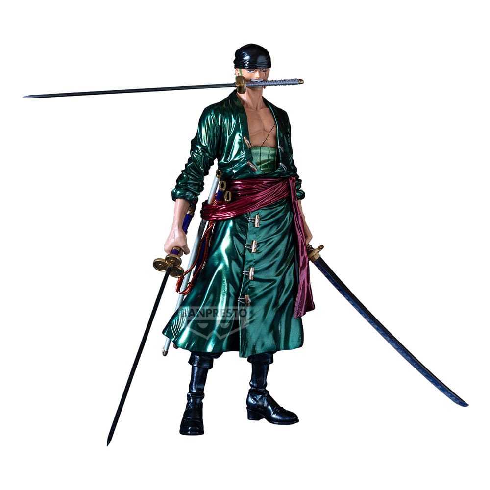 One Piece Premium The Metallic PVC Statue Roronoa Zoro 30 cm Image