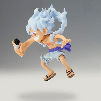 One Piece Mega WCF PVC Statue Monkey D. Ruffy vs Borsalino 13 cm Image 3