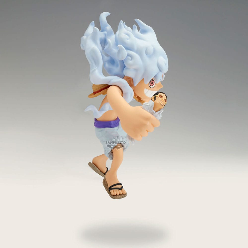 One Piece Mega WCF PVC Statue Monkey D. Ruffy vs Borsalino 13 cm Image 4