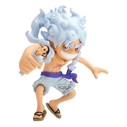 One Piece Mega WCF PVC Statue Monkey D. Ruffy vs Borsalino 13 cm Image 1