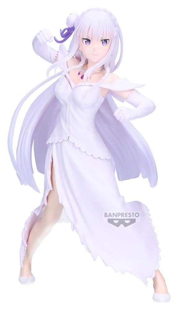 Re:ZERO -Starting Life in Another World- Espresto PVC-Figur Emilia (Excite Motions) 22 cm Image 1