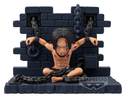 One Piece World Collectable Figure Minifigur Portgas D. Ace (Impel Down) 8 cm Image 1