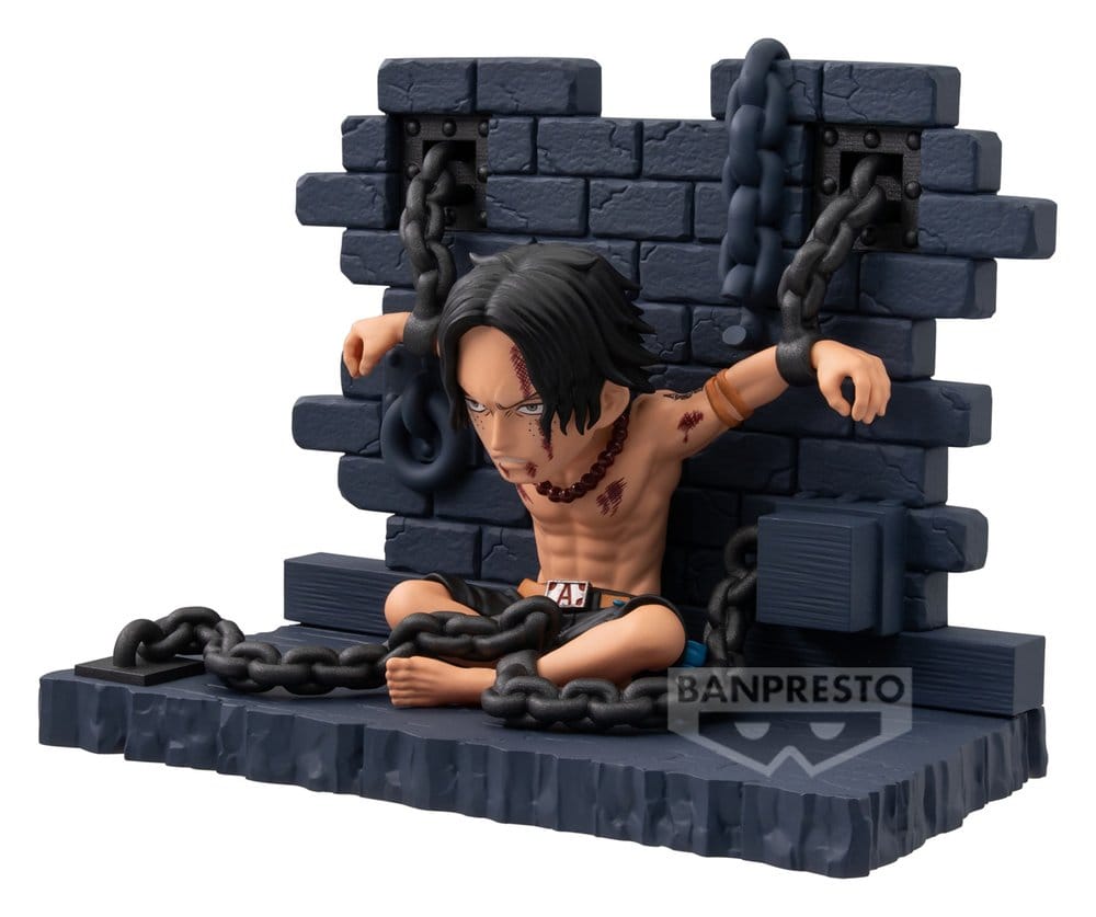 One Piece World Collectable Figure Minifigur Portgas D. Ace (Impel Down) 8 cm Image 2