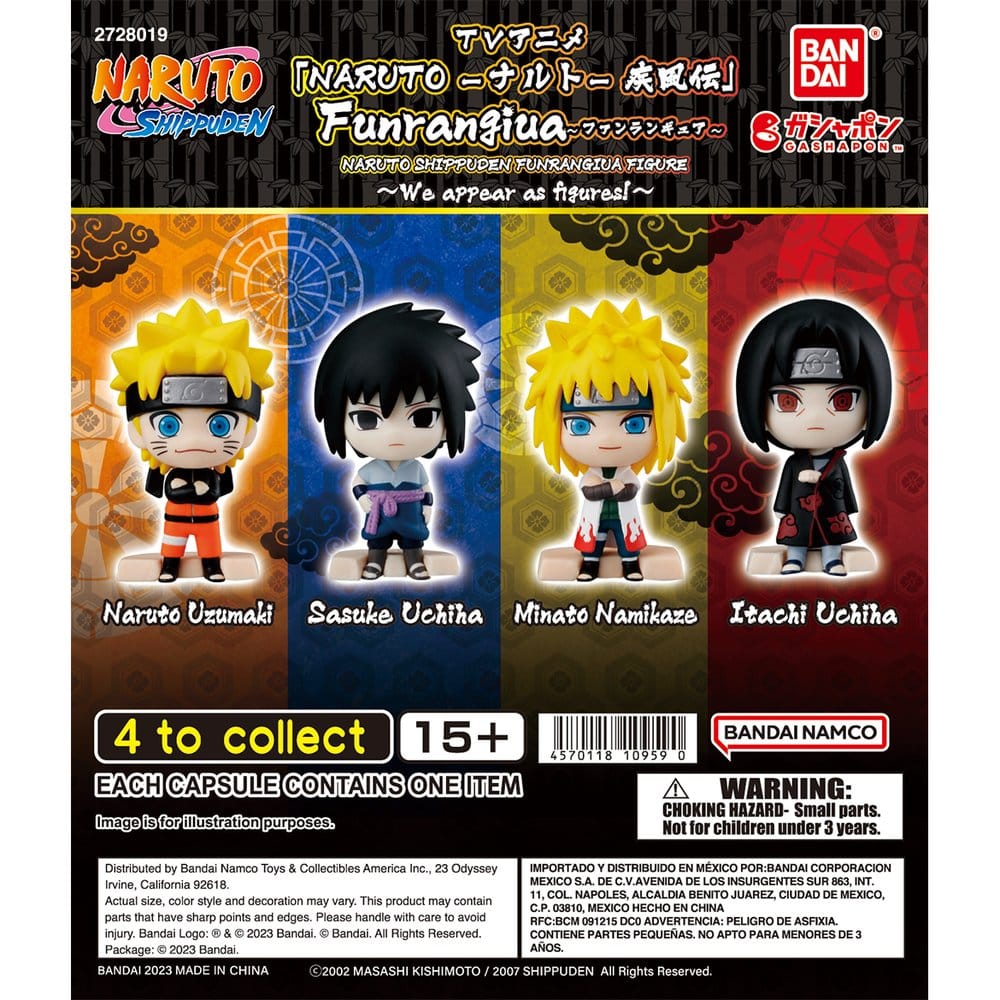 Naruto Shippuden Funrangiua Gashapon Minifiguren Blind Box Display (24) Image 1