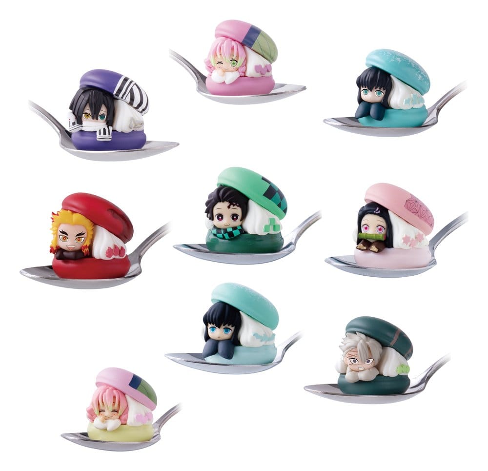 Demon Slayer: Kimetsu no Yaiba Chara Macaron Gashapon Minifiguren 4 cm Blind Box Display (24) Image 1