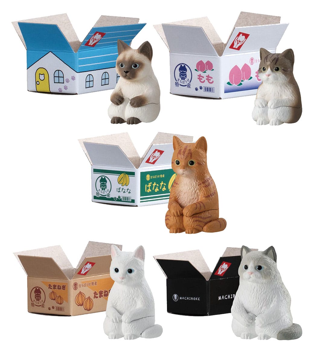 Machiboke Cats Gashapon Blind Packs Minifiguren 4 cm Display (20) Image 1