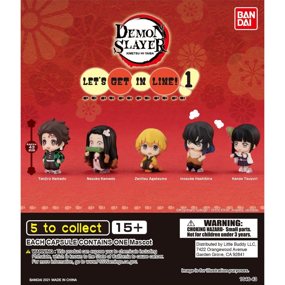 Demon Slayer Narabundesu Gashapon Minifiguren Blind Box Wave 1 Display (24) Image 1