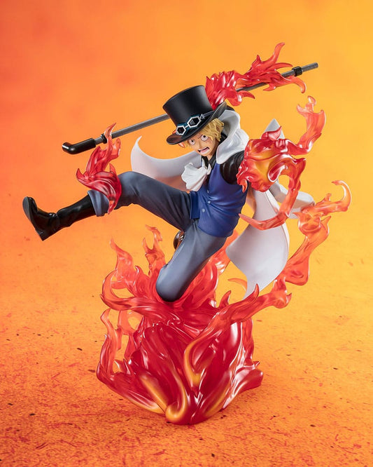 One Piece Figuarts ZERO Extra Battle PVC Statue Sabo Fire Fist Rook Check 19 cm Image 1