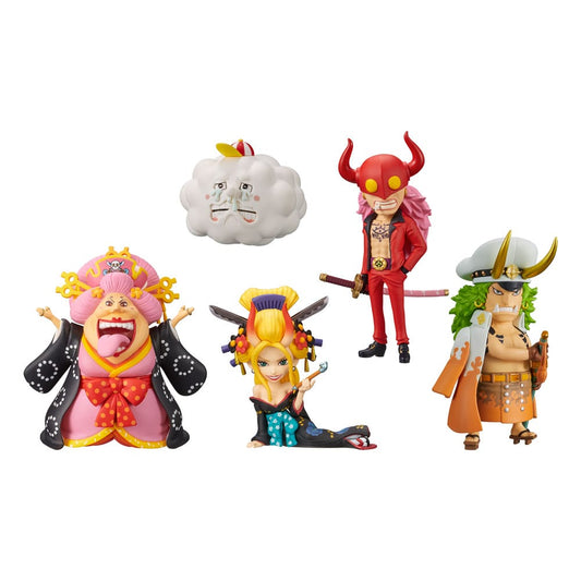 One Piece WCF Minifiguren 7 cm Wanokuni Onigashima 1 Display (12) Image