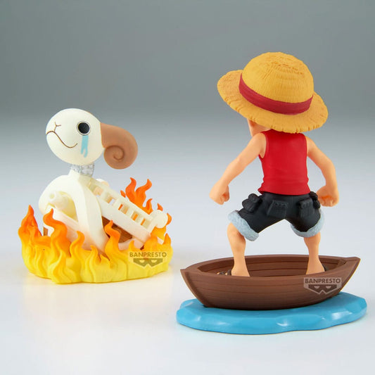 One Piece WCF Log Stories PVC Statuen 2er-Pack Luffy & Going Merry 8 cm Image 2