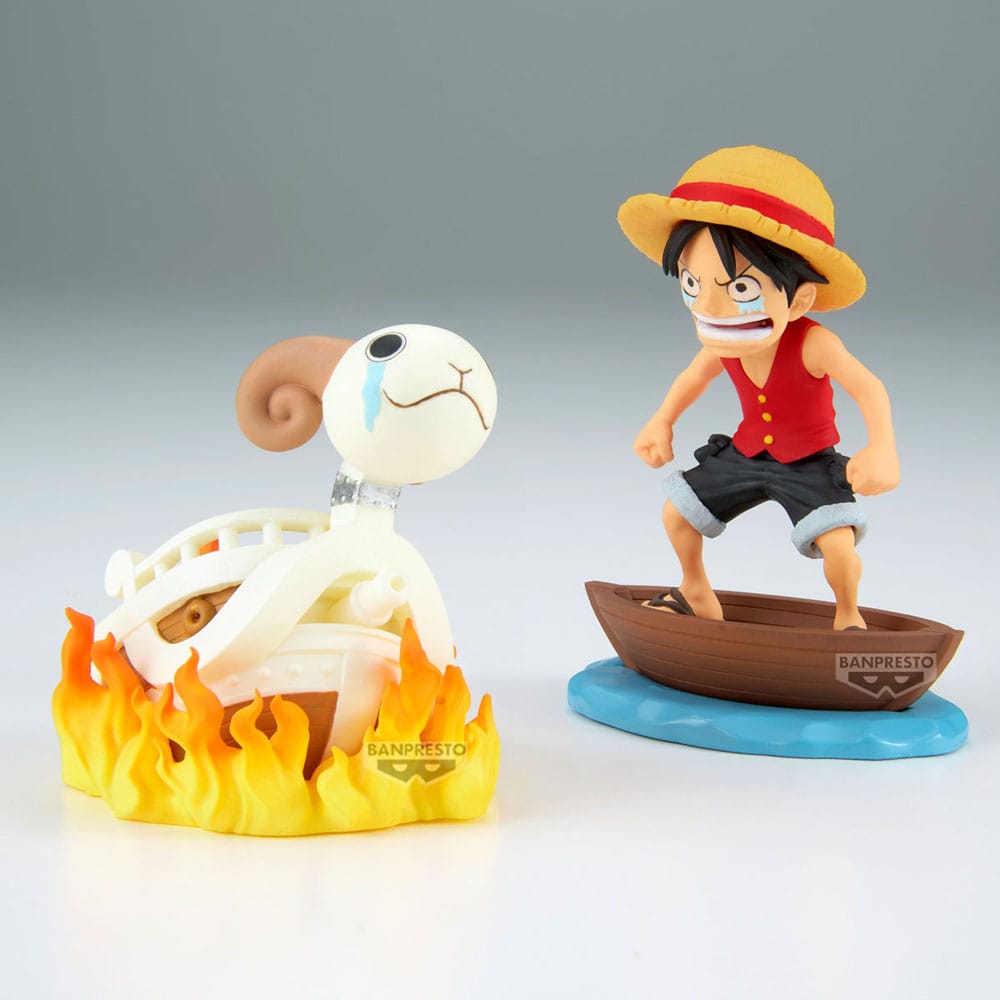 One Piece WCF Log Stories PVC Statuen 2er-Pack Luffy & Going Merry 8 cm Image 4