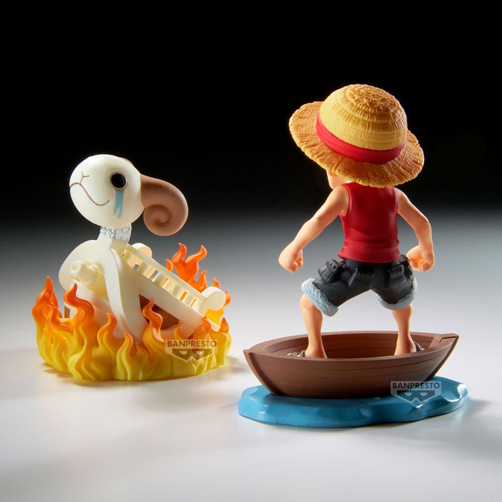 One Piece WCF Log Stories PVC Statuen 2er-Pack Luffy & Going Merry 8 cm Image 5