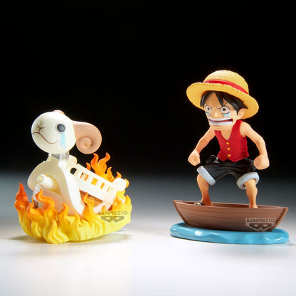 One Piece WCF Log Stories PVC Statuen 2er-Pack Luffy & Going Merry 8 cm Image 6